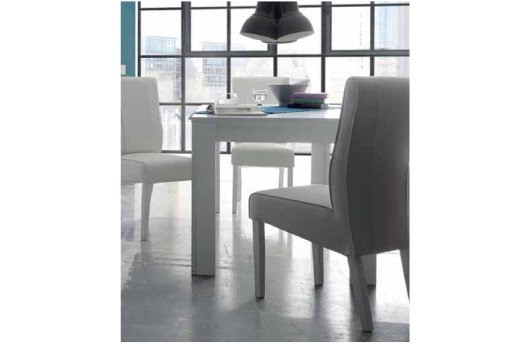 Anteprima di TAVOLO SKY FISSO BIANCO OPACO/CEMENTO