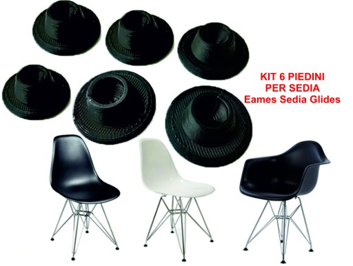 Anteprima di Piedi Eames Sedia Glides