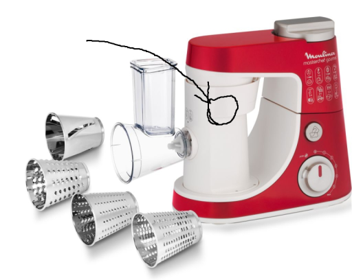 Anteprima di Azionamento del robot da cucina Moulinex per la trasmissione modello FP822 (87)